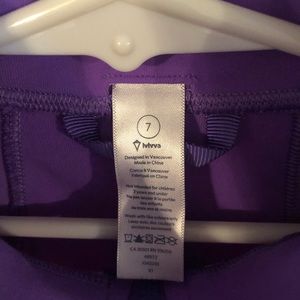 Ivivva lightweight purple jacket- girls size 7